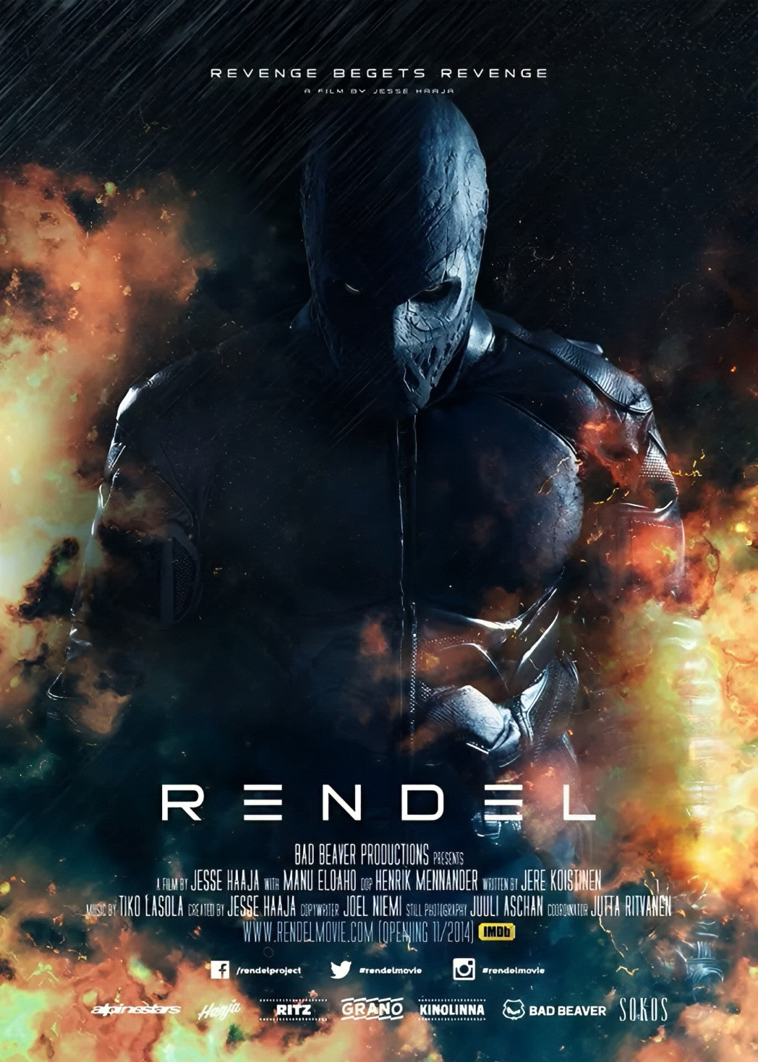 1-Disc Rendel (2017) 1080P for Gift Movie All RegionPlay Seal Box Blu-ray