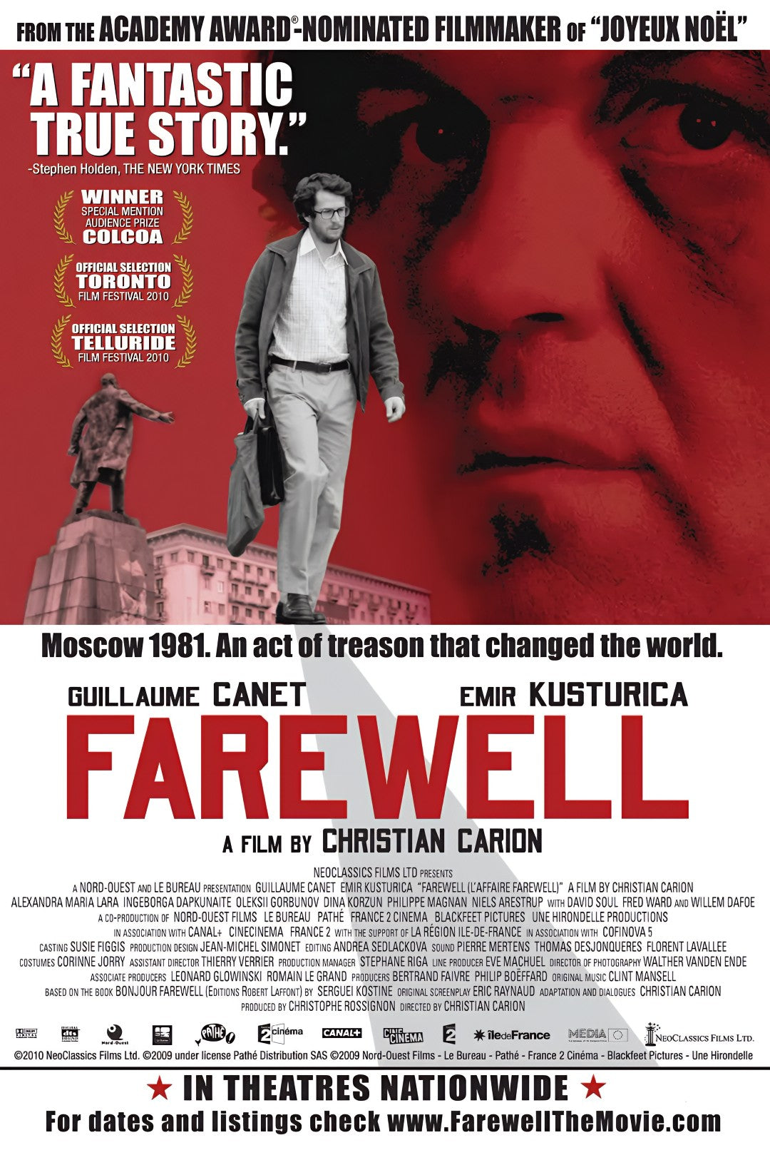 1-Disc L'affaire Farewell (2009) 1080P for Gift Movie All RegionPlay Seal Box Blu-ray