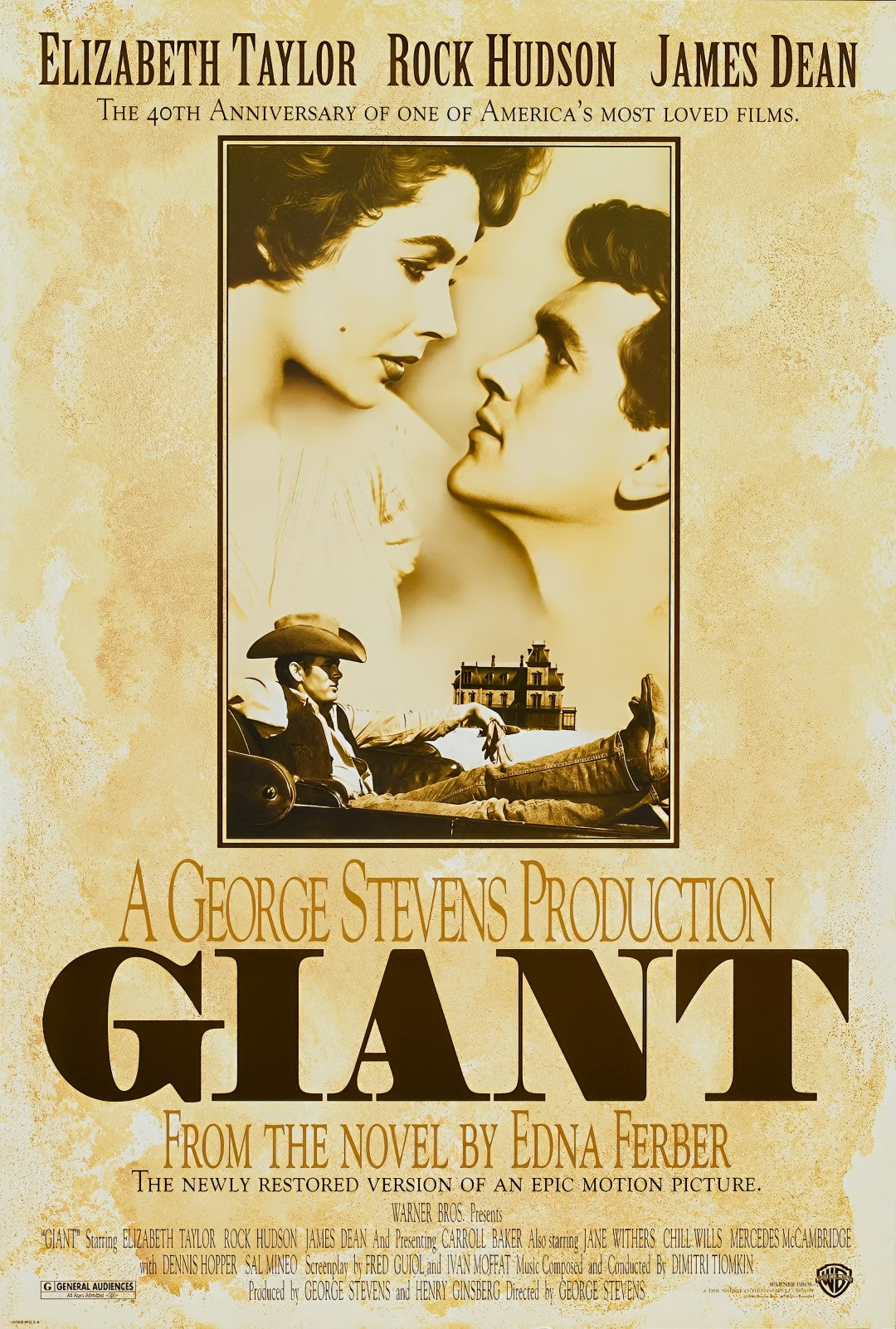 1-Disc Giant (1956) 1080P for Gift Movie All RegionPlay Seal Box Blu-ray