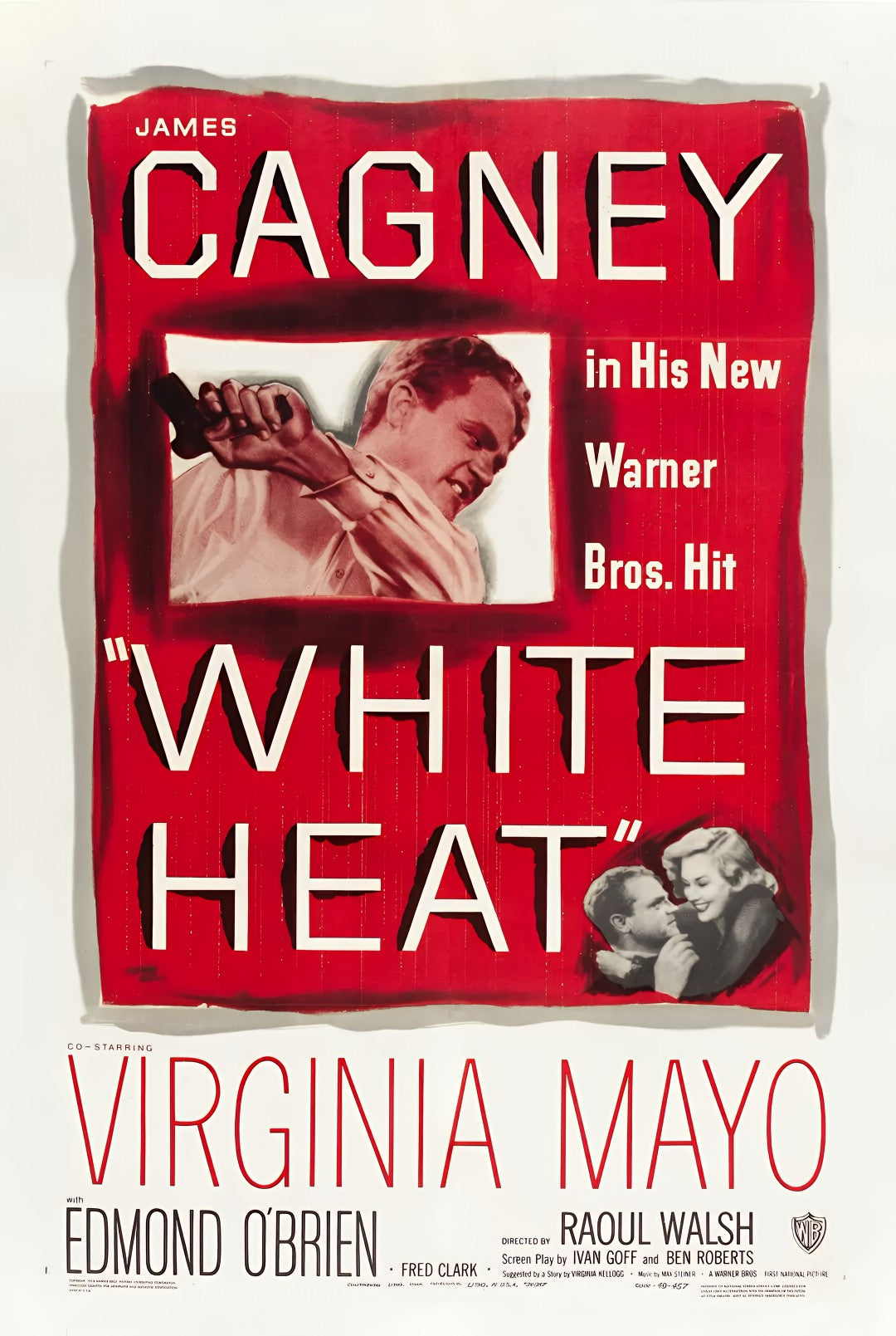 1-Disc White Heat (1949) 1080P for Gift Movie All RegionPlay Seal Box Blu-ray