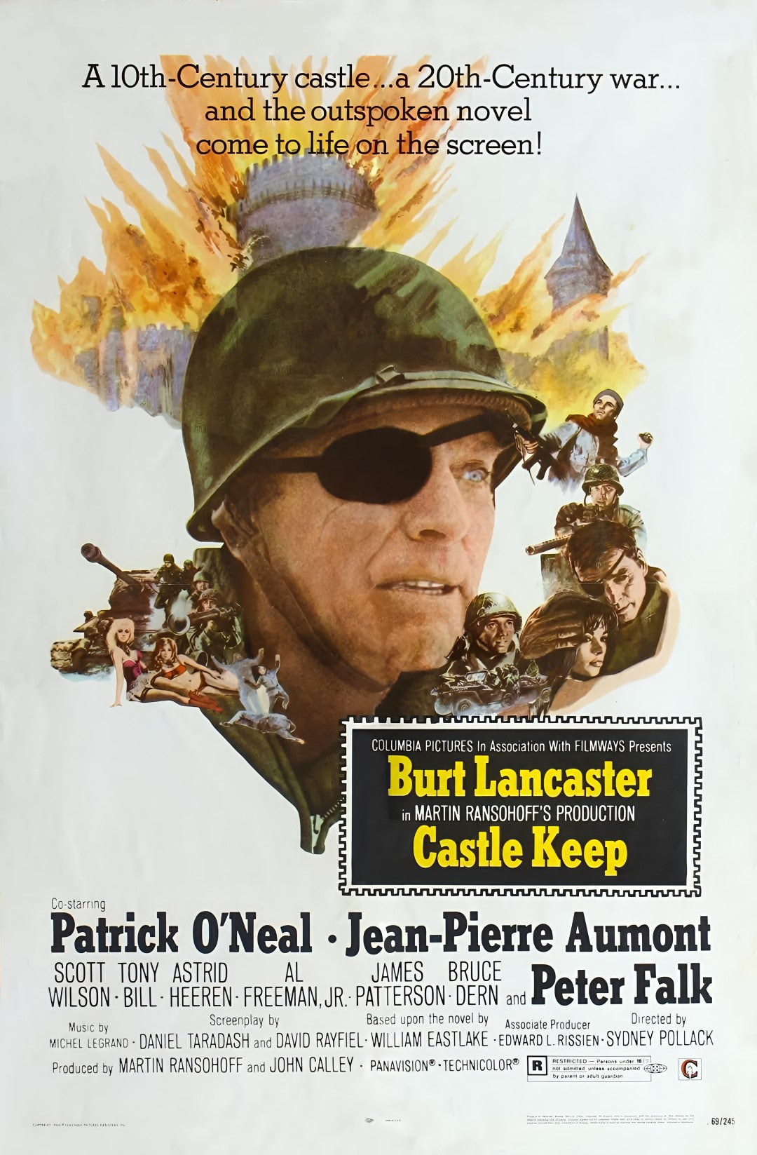 1-Disc Castle Keep (1969) 1080P for Gift Movie All RegionPlay Seal Box Blu-ray