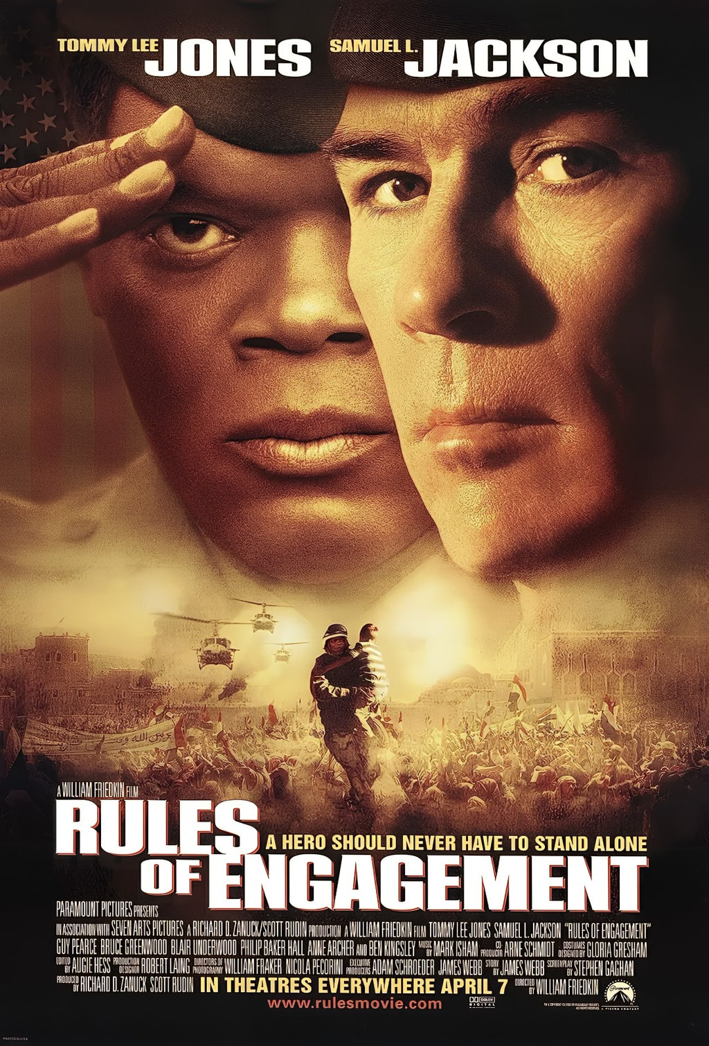 1-Disc Rules of Engagement (2000) 1080P for Gift Movie All RegionPlay Seal Box Blu-ray