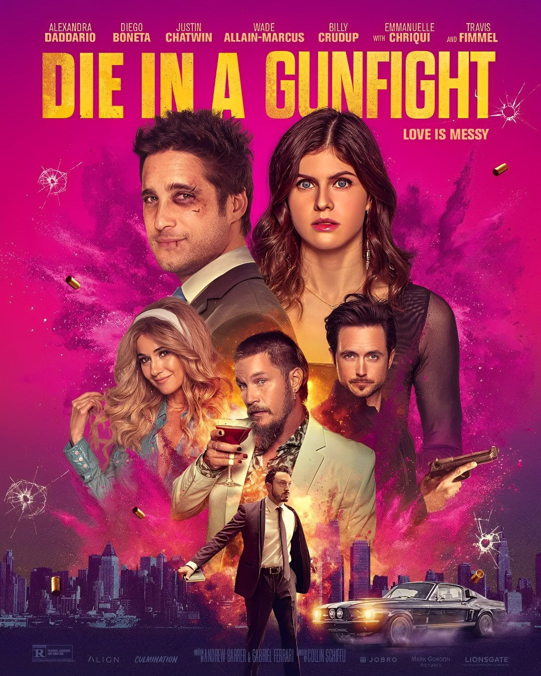 1-Disc Die in a Gunfight (2021) 1080P for Gift Movie All RegionPlay Seal Box Blu-ray