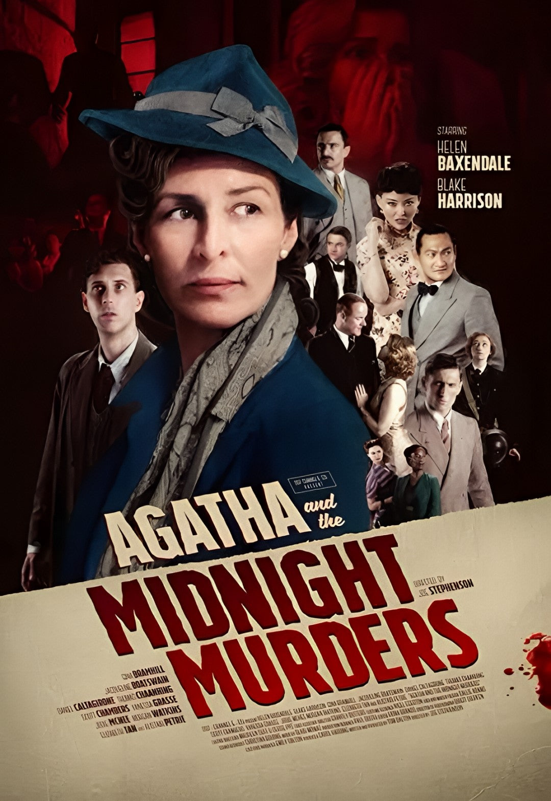 1-Disc Agatha and the Midnight Murders (2020) 1080P for Gift Movie All RegionPlay Seal Box Blu-ray
