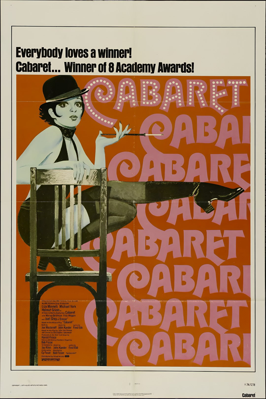 1-Disc Cabaret (1972) 1080P for Gift Movie All RegionPlay Seal Box Blu-ray