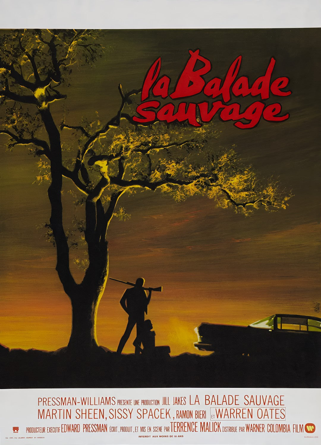 1-Disc Badlands (1973) 1080P for Gift Movie All RegionPlay Seal Box Blu-ray