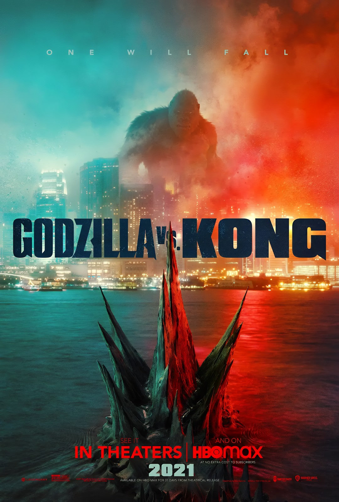 1-Disc Godzilla vs Kong (2021) 1080P for Gift Movie All RegionPlay Seal Box Blu-ray