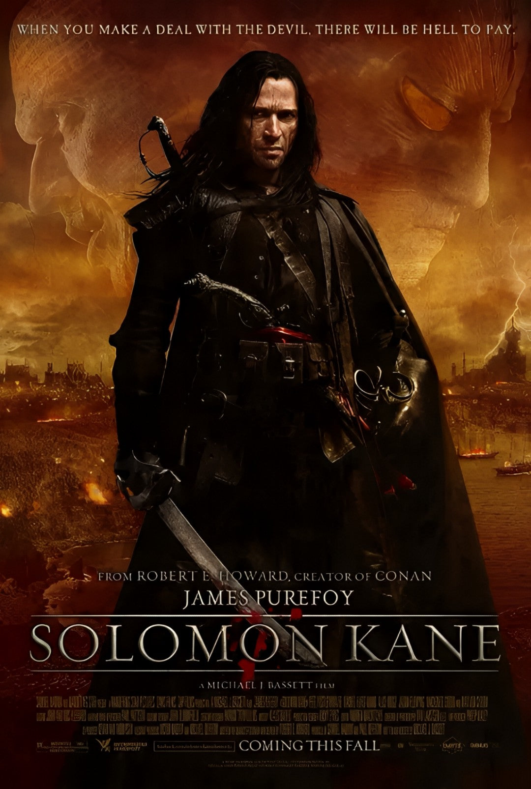 1-Disc Solomon Kane (2009) 1080P for Gift Movie All RegionPlay Seal Box Blu-ray