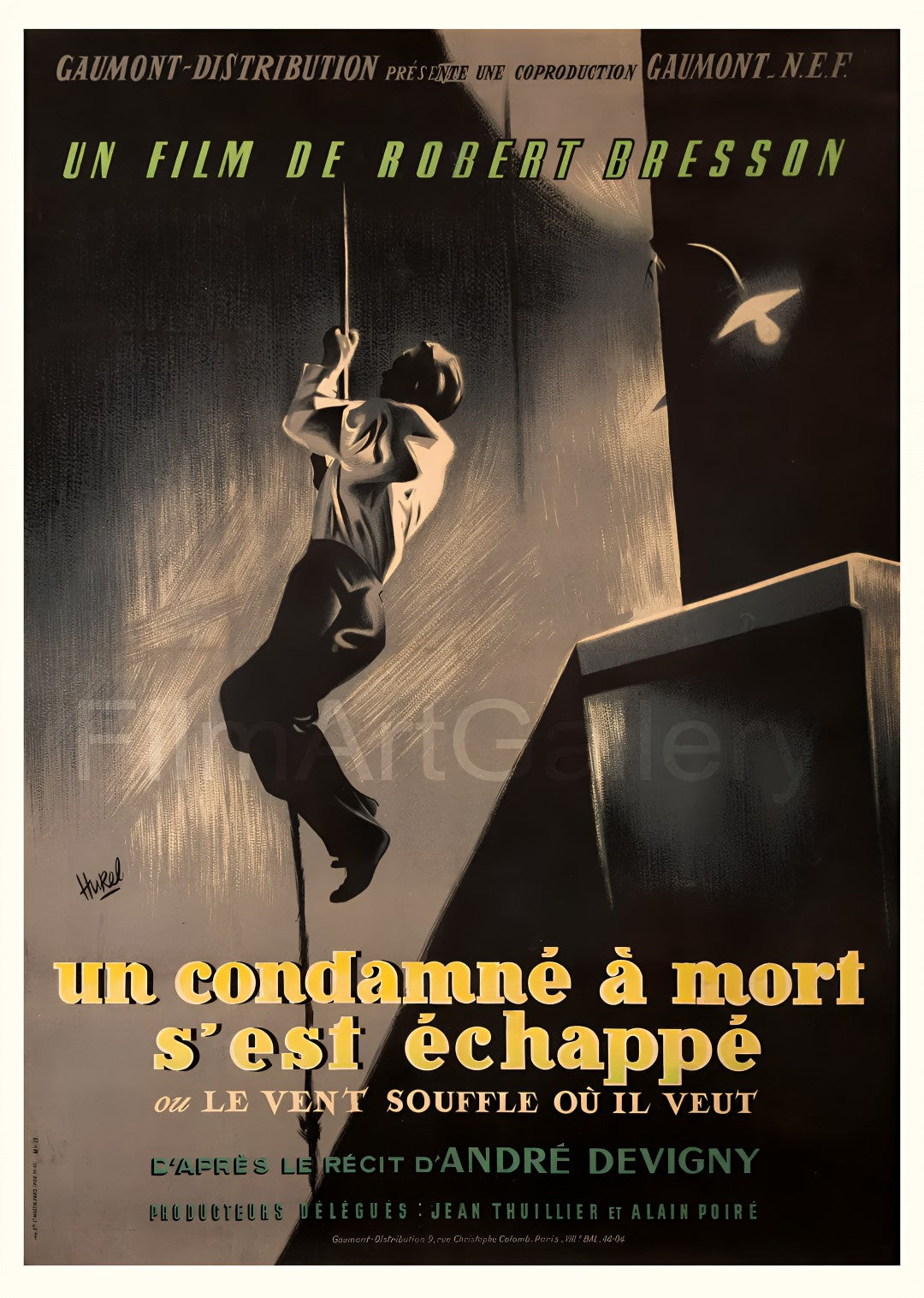 1-Disc Un Condamné à mort s'est échappé (1956) 1080P for Gift Movie All RegionPlay Seal Box Blu-ray