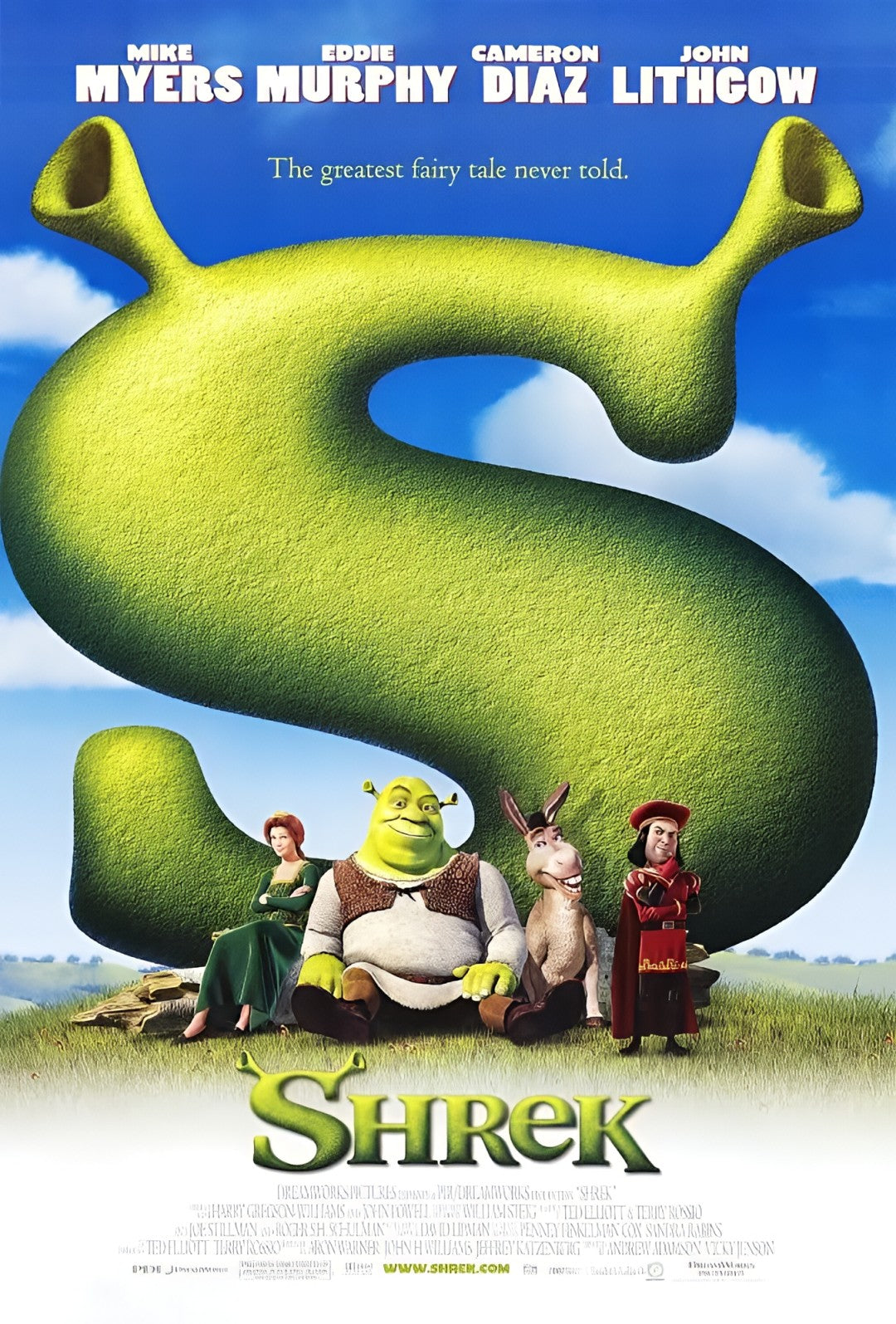 1-Disc Shrek (2001) 1080P for Gift Movie All RegionPlay Seal Box Blu-ray