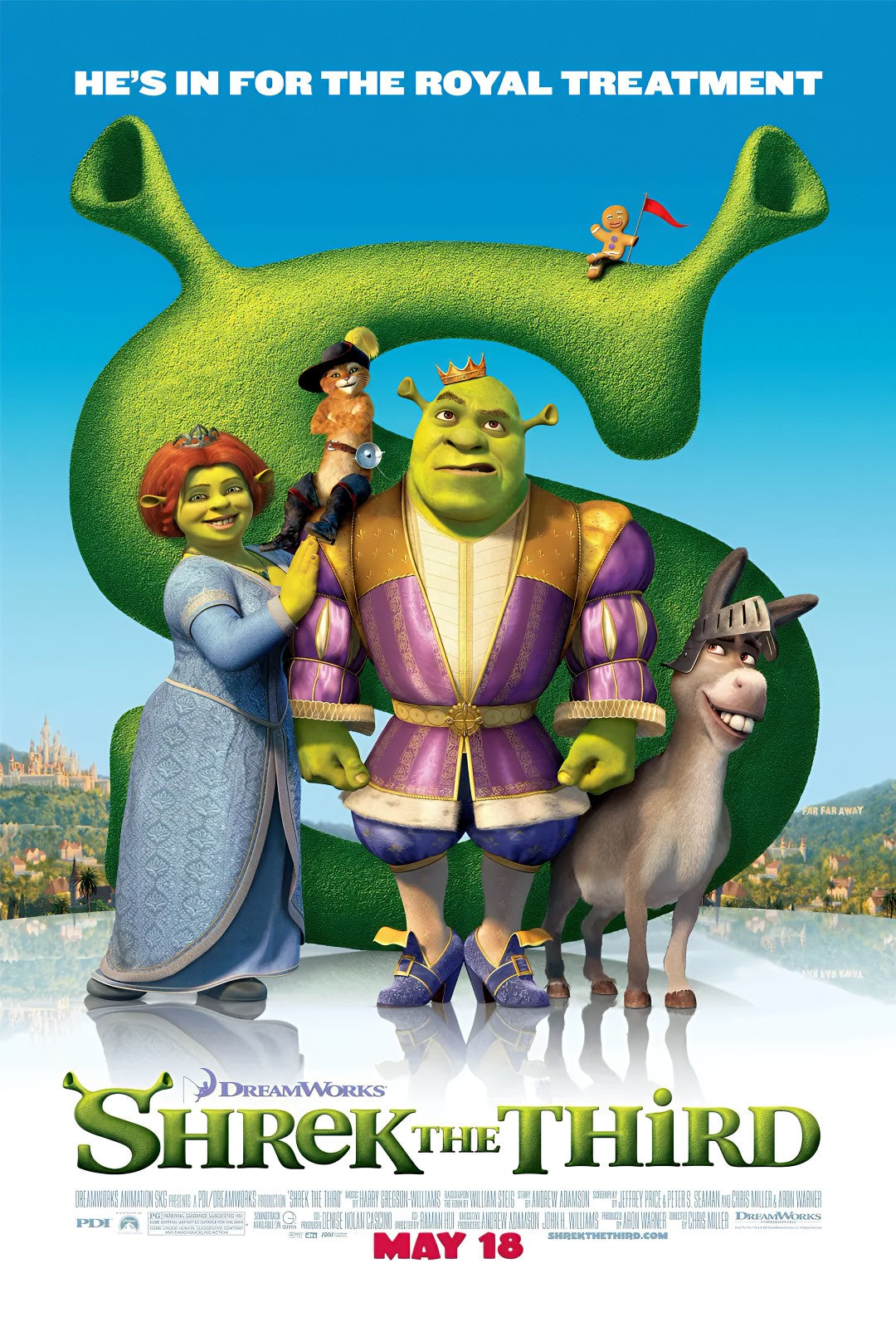 1-Disc Shrek the Third (2007) 1080P for Gift Movie All RegionPlay Seal Box Blu-ray