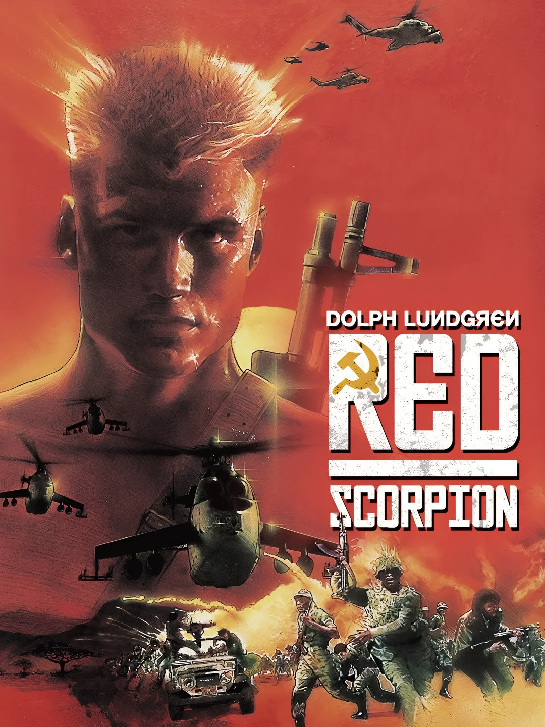 1-Disc Red Scorpion (1989) 1080P for Gift Movie All RegionPlay Seal Box Blu-ray