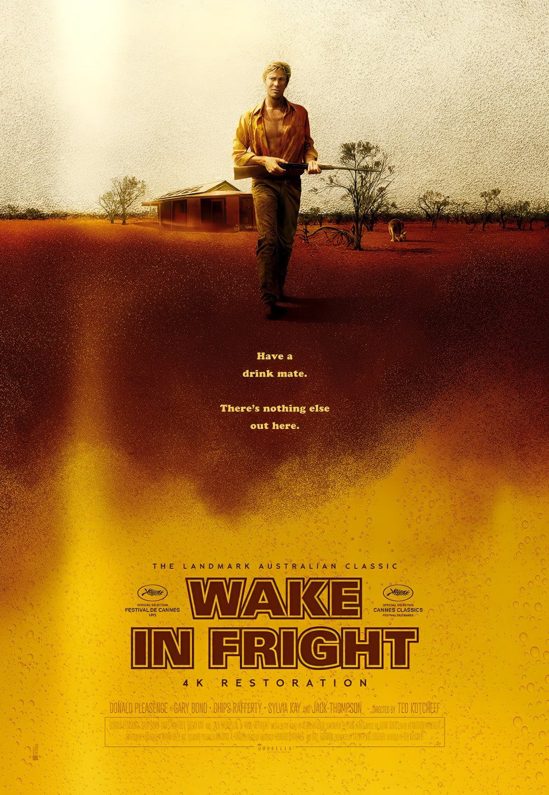 1-Disc Wake in Fright (1971) 1080P for Gift Movie All RegionPlay Seal Box Blu-ray