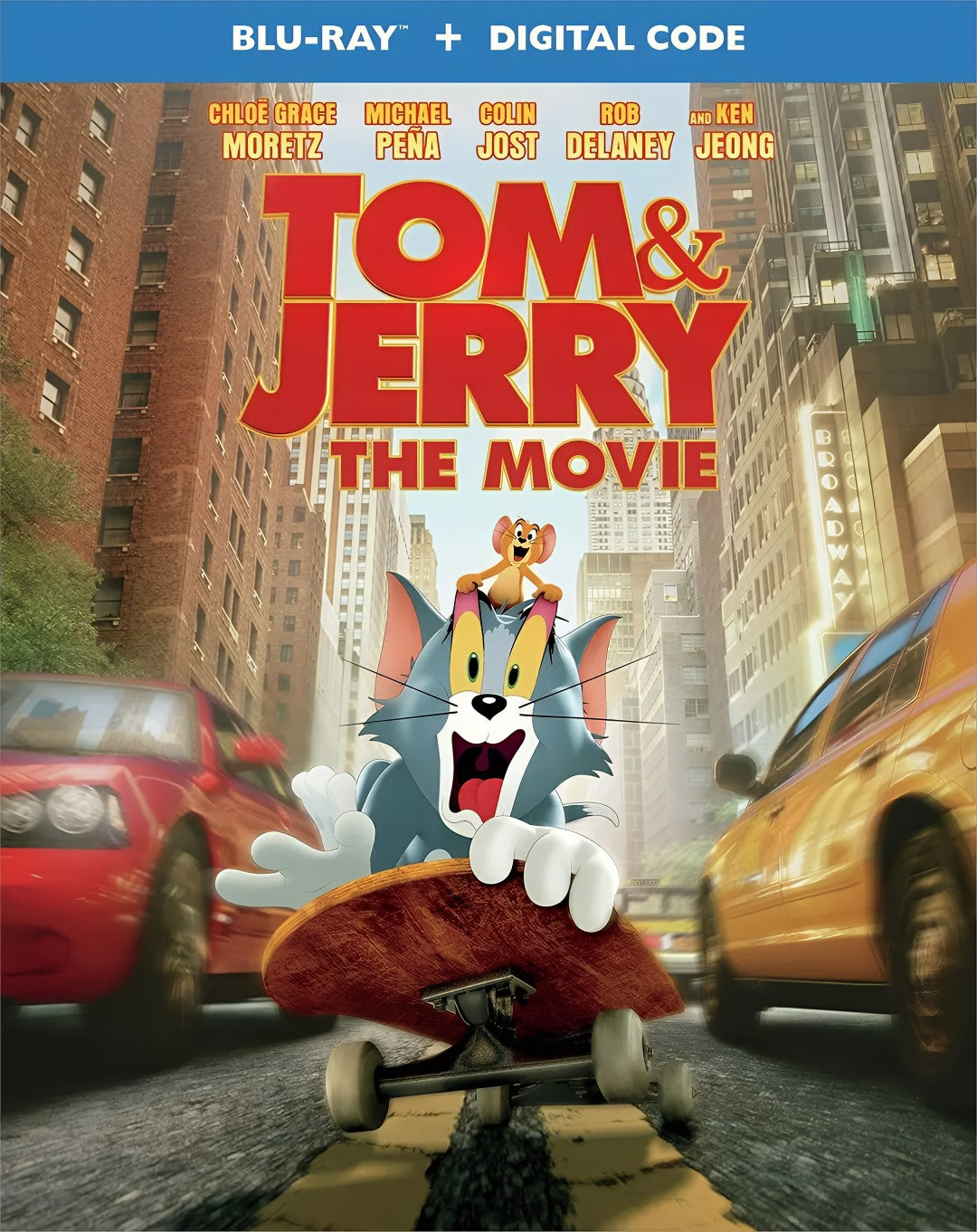 1-Disc Tom and Jerry (2021) 1080P for Gift Movie All RegionPlay Seal Box Blu-ray