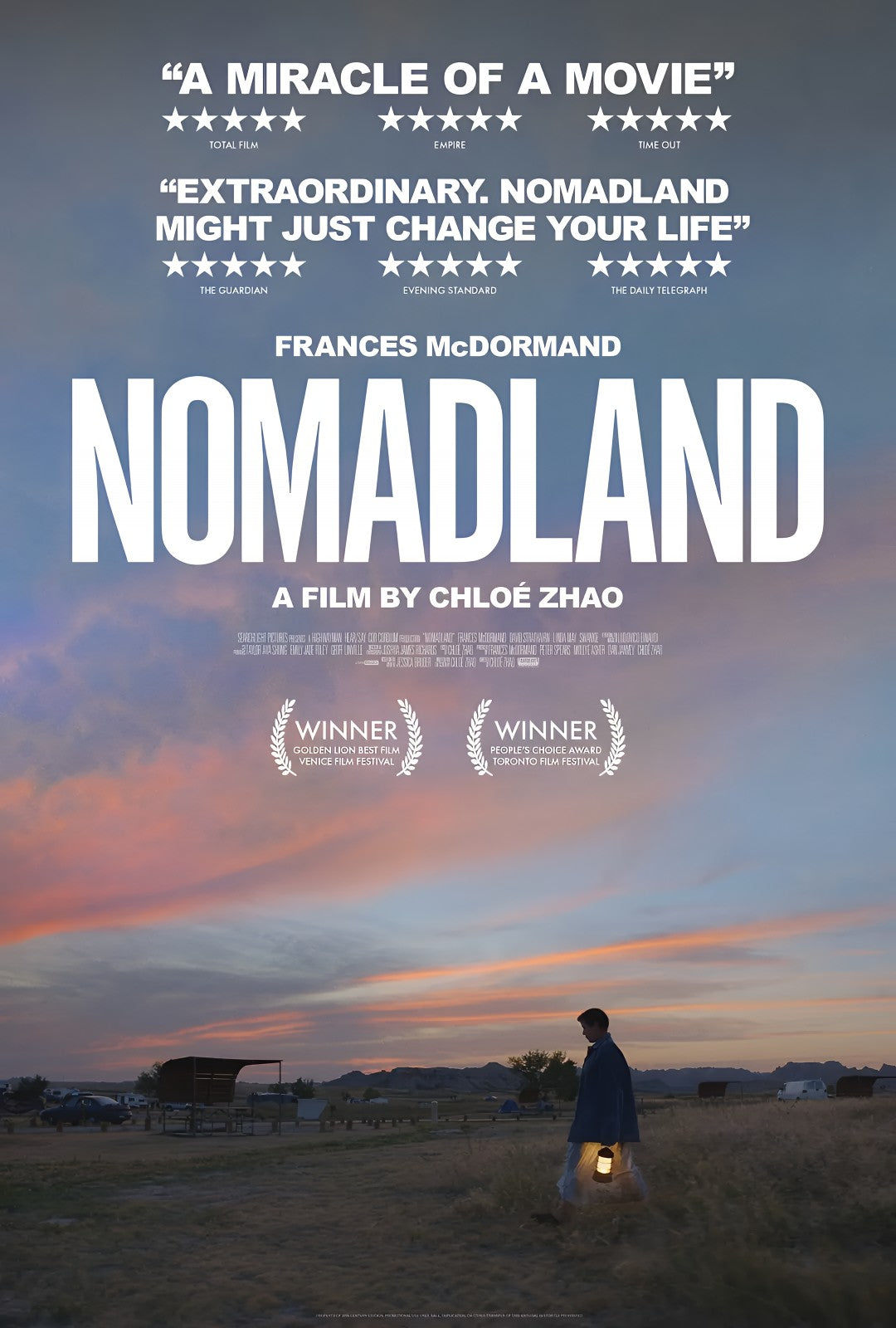 1-Disc Nomadland (2020) 1080P for Gift Movie All RegionPlay Seal Box Blu-ray