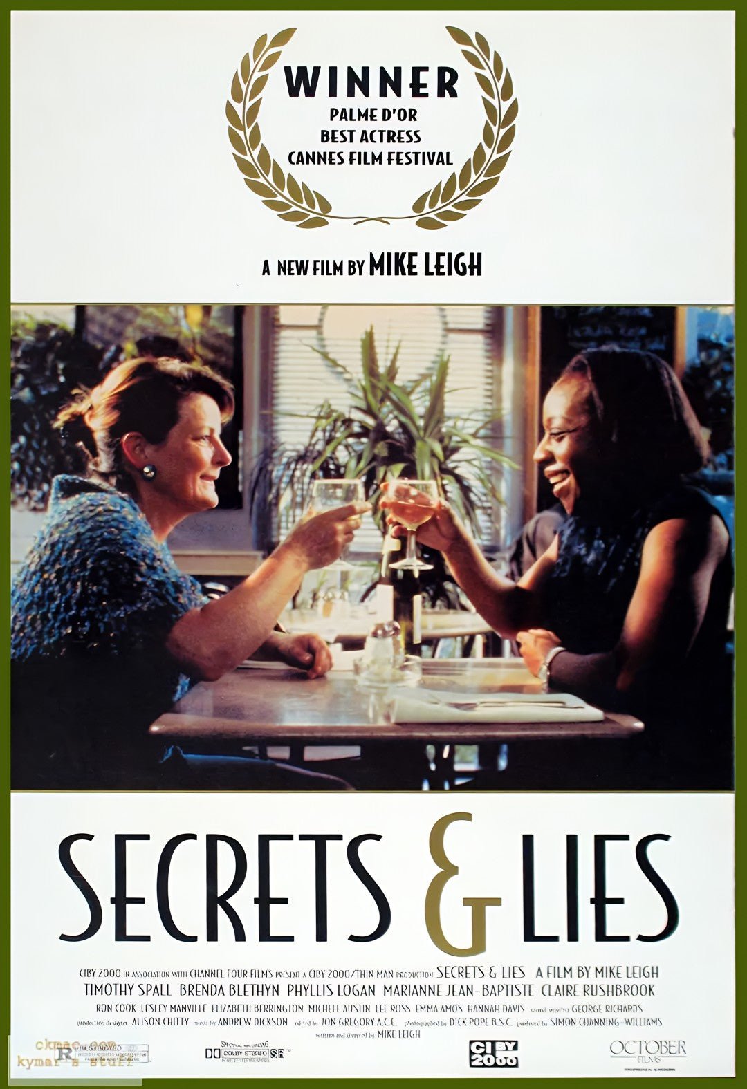1-Disc Secrets & Lies (1996) 1080P for Gift Movie All RegionPlay Seal Box Blu-ray
