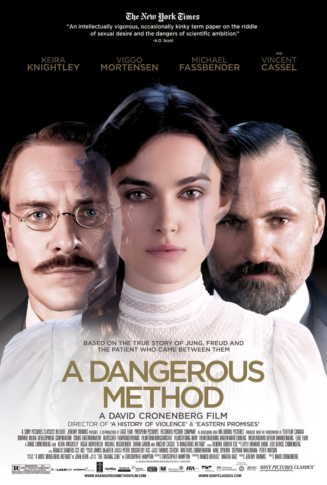 1-Disc Dangerous Method (2011) 1080P for Gift Movie All RegionPlay Seal Box Blu-ray
