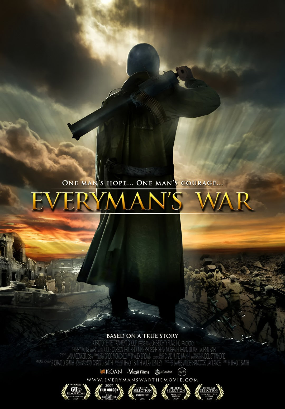 1-Disc Everyman's War (2009) 1080P for Gift Movie All RegionPlay Seal Box Blu-ray