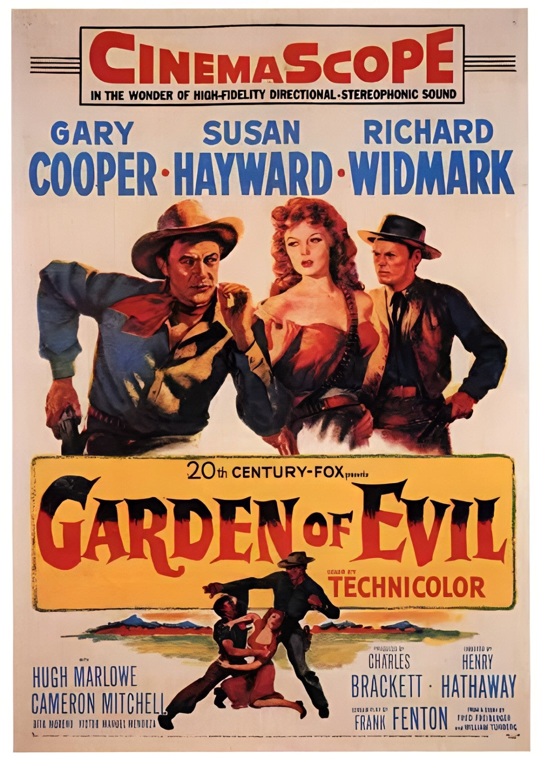 1-Disc Garden of Evil (1954) 1080P for Gift Movie All RegionPlay Seal Box Blu-ray