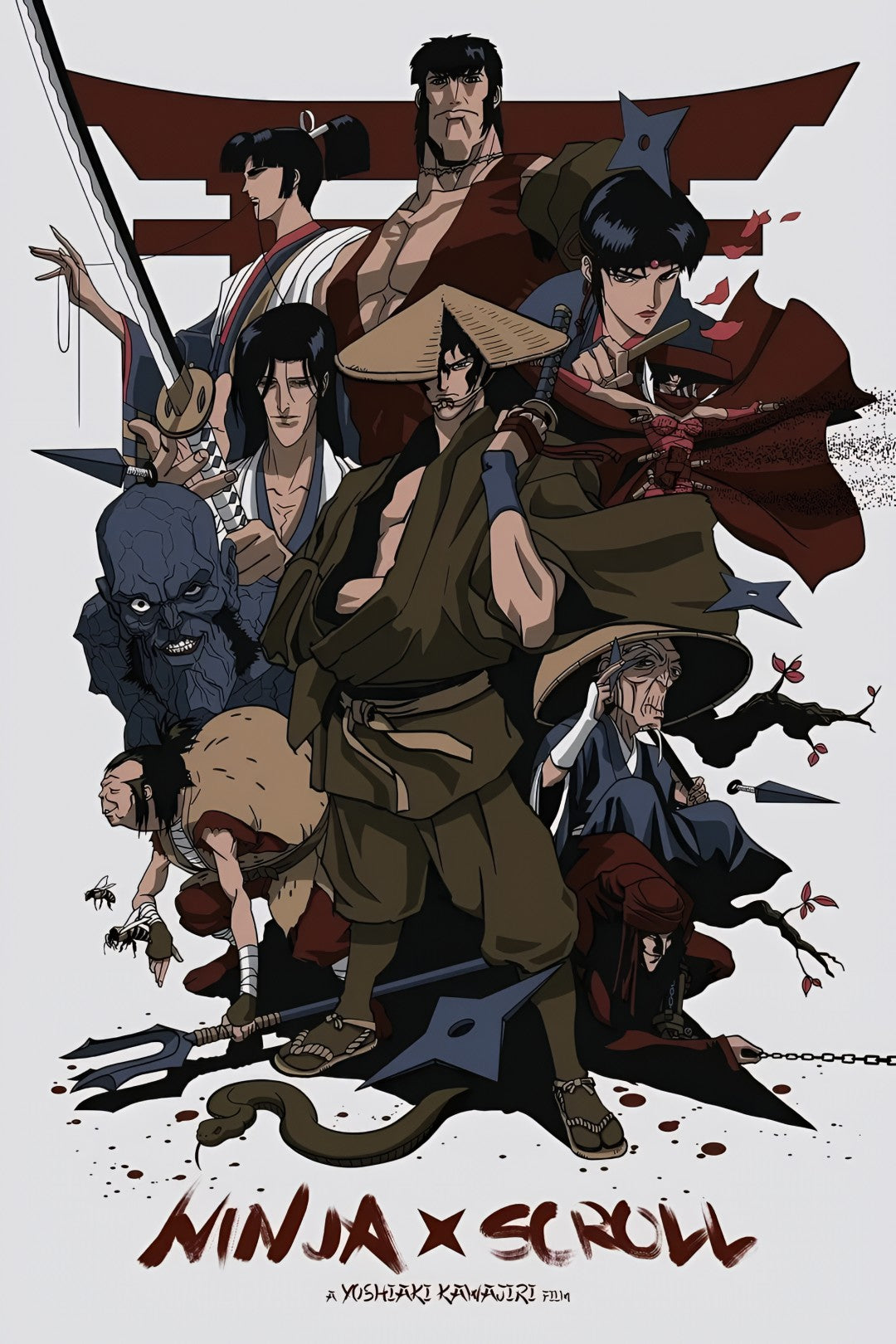 1-Disc Ninja Scroll (1993) 1080P for Gift Movie All RegionPlay Seal Box Blu-ray
