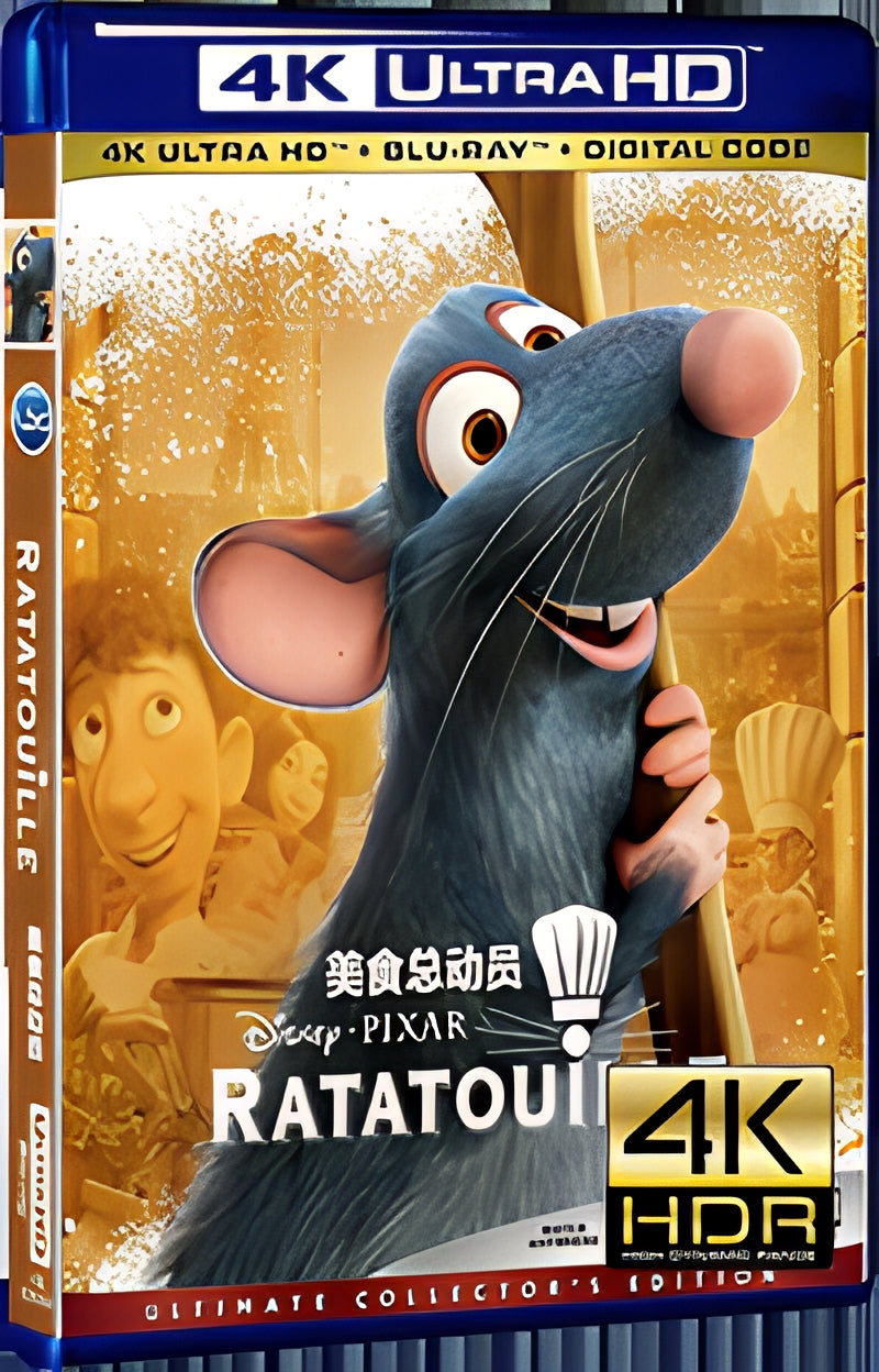 2007 Ratatouille Ultra HD 4K for Gift 1-Disc All RegionPlay Seal Box Blu-ray