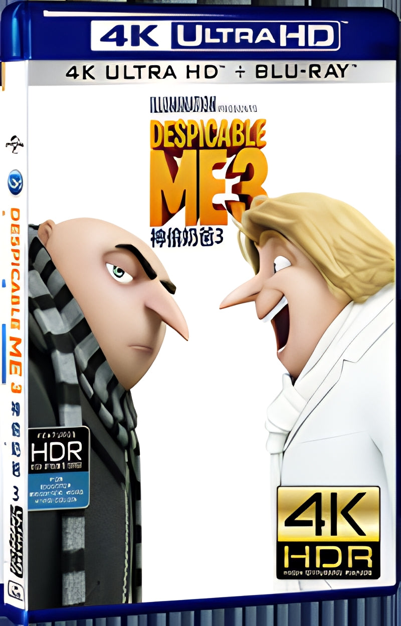 2017 Despicable Me 3 (2017) Ultra HD 4K for Gift 1-Disc All RegionPlay Seal Box Blu-ray
