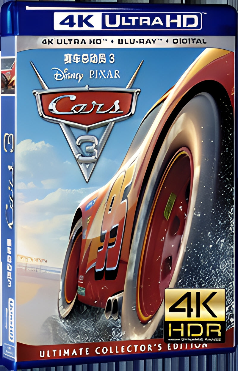 2017 Cars 3 (2017) Ultra HD 4K for Gift 1-Disc All RegionPlay Seal Box Blu-ray