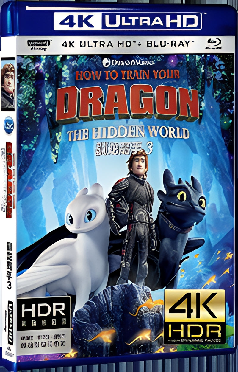 2019 How To Train Your Dragon: The Hidden World（2019） Ultra HD 4K for Gift 1-Disc All RegionPlay Seal Box Blu-ray
