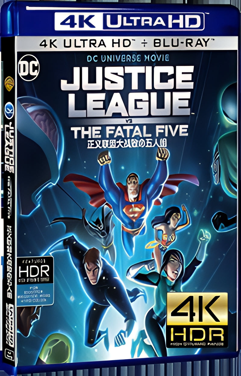 2019 JUSTICE LEAGUE VS THE FATAL FIVE（2019） Ultra HD 4K for Gift 1-Disc All RegionPlay Seal Box Blu-ray