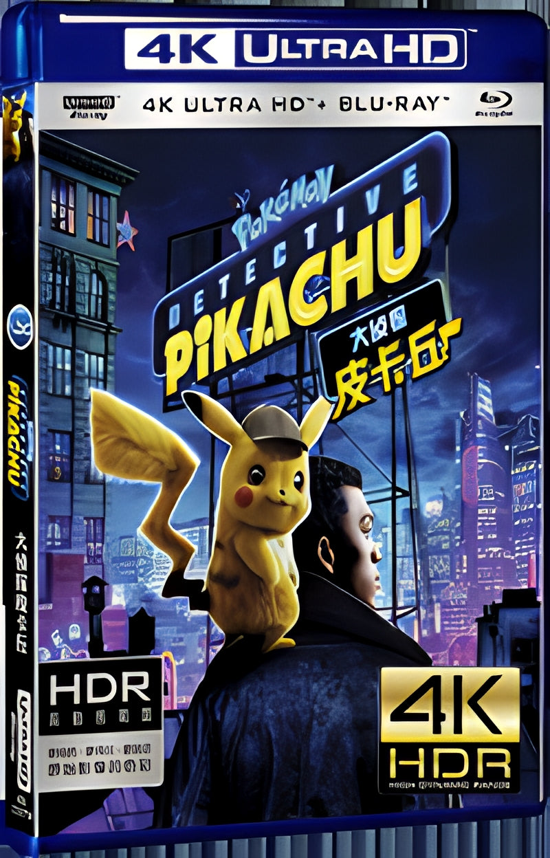2019 Pokémon Detective Pikachu Ultra HD 4K for Gift 1-Disc All RegionPlay Seal Box Blu-ray