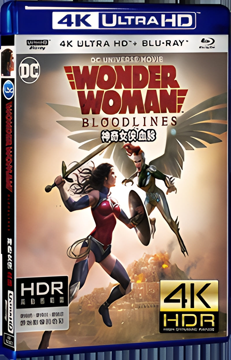 2019 Wonder Woman: Bloodlines Ultra HD 4K for Gift 1-Disc All RegionPlay Seal Box Blu-ray