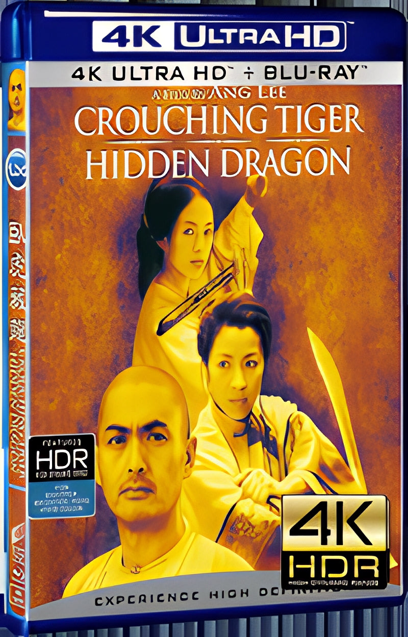 2000 Crouching Tiger Hidden Dragon(2000) Ultra HD 4K for Gift 1-Disc All RegionPlay Seal Box Blu-ray