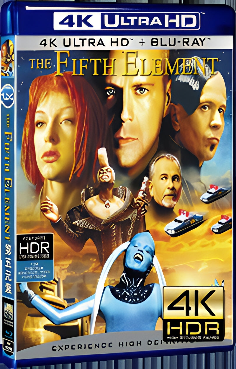1997 The Fifth Element Ultra HD 4K for Gift 1-Disc All RegionPlay Seal Box Blu-ray