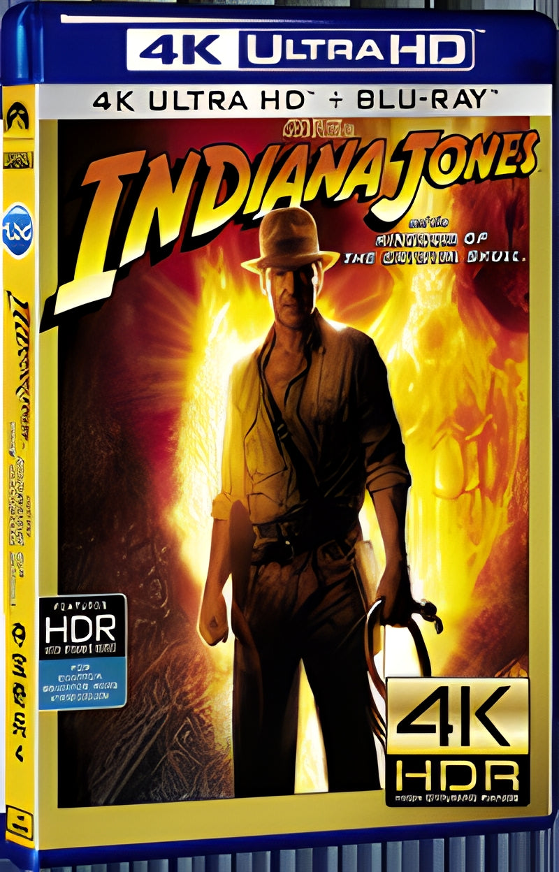 2008 Indiana Jones and the Kingdom of the Crystal Skull Ultra HD 4K for Gift 1-Disc All RegionPlay Seal Box Blu-ray
