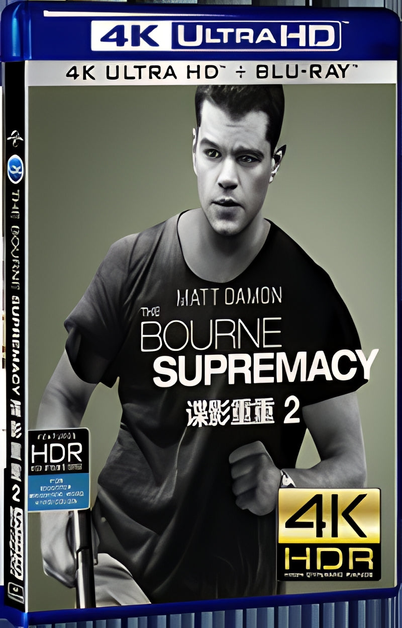 2004 The Bourne Supremacy Ultra HD 4K for Gift 1-Disc All RegionPlay Seal Box Blu-ray