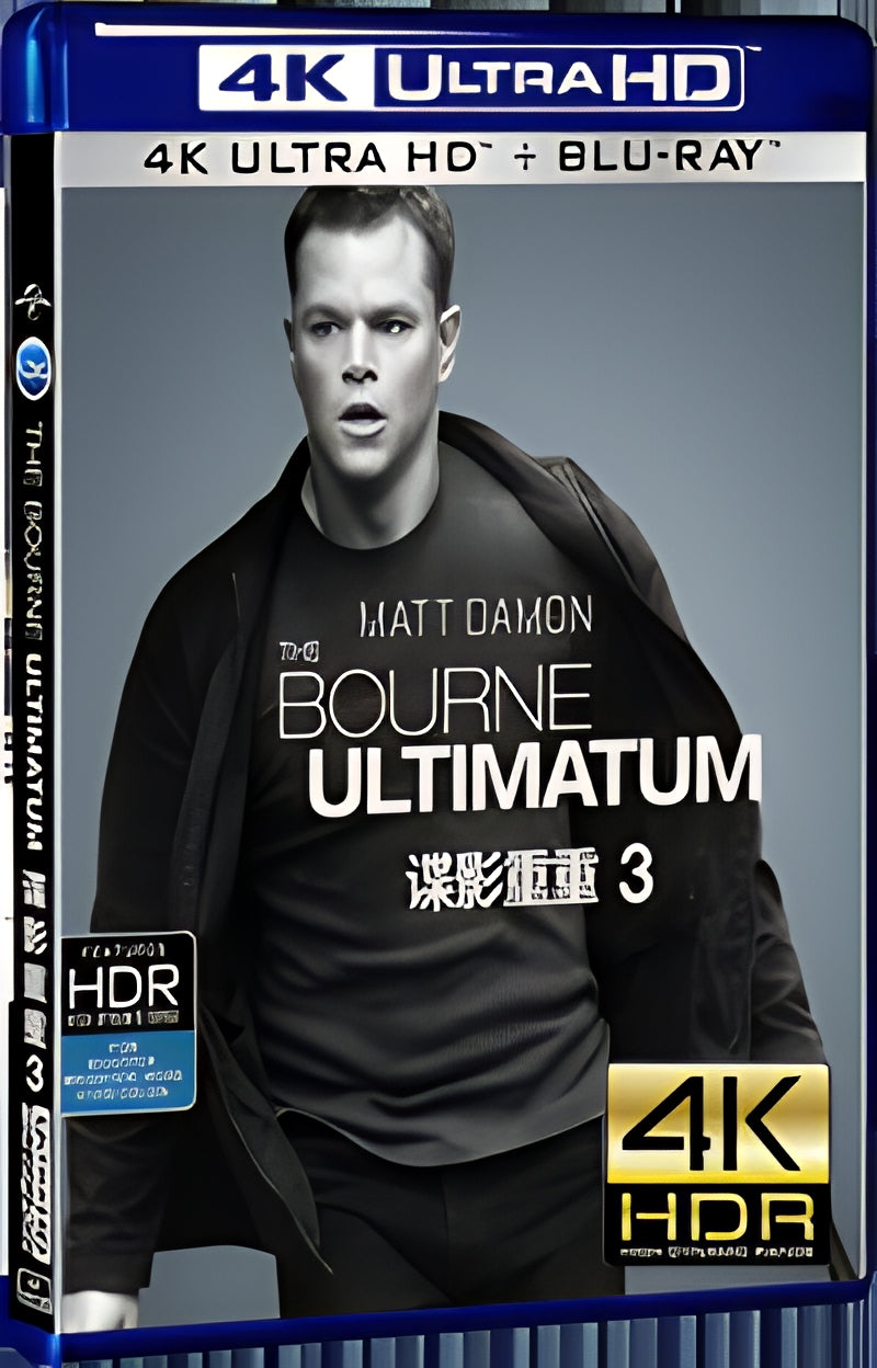 2007 Bourne Ultimatum Ultra HD 4K for Gift 1-Disc All RegionPlay Seal Box Blu-ray