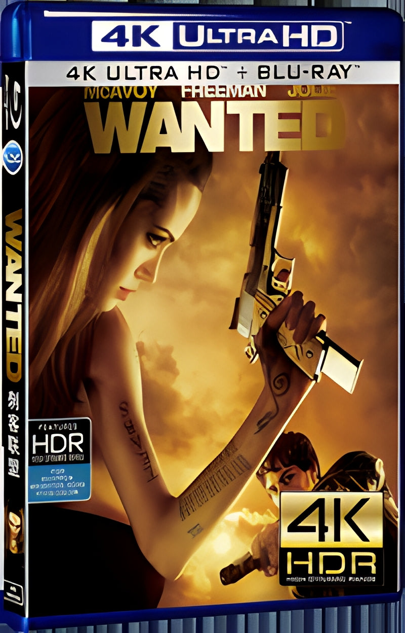 2008 Wanted Ultra HD 4K for Gift 1-Disc All RegionPlay Seal Box Blu-ray