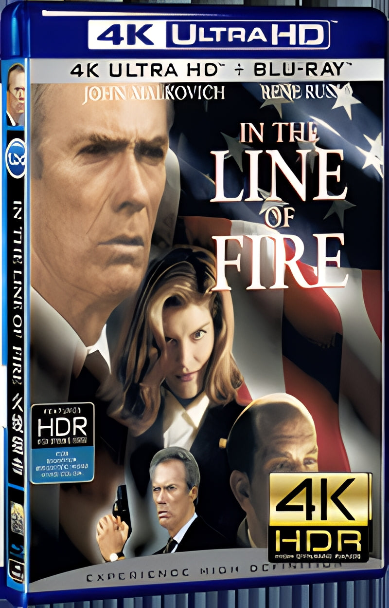 1993 In The Line of Fire Ultra HD 4K for Gift 1-Disc All RegionPlay Seal Box Blu-ray