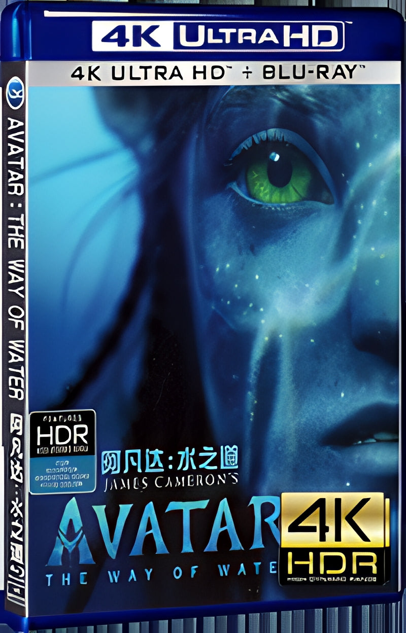 2022 Avatar: The Way of Water Ultra HD 4K for Gift 1-Disc All RegionPlay Seal Box Blu-ray