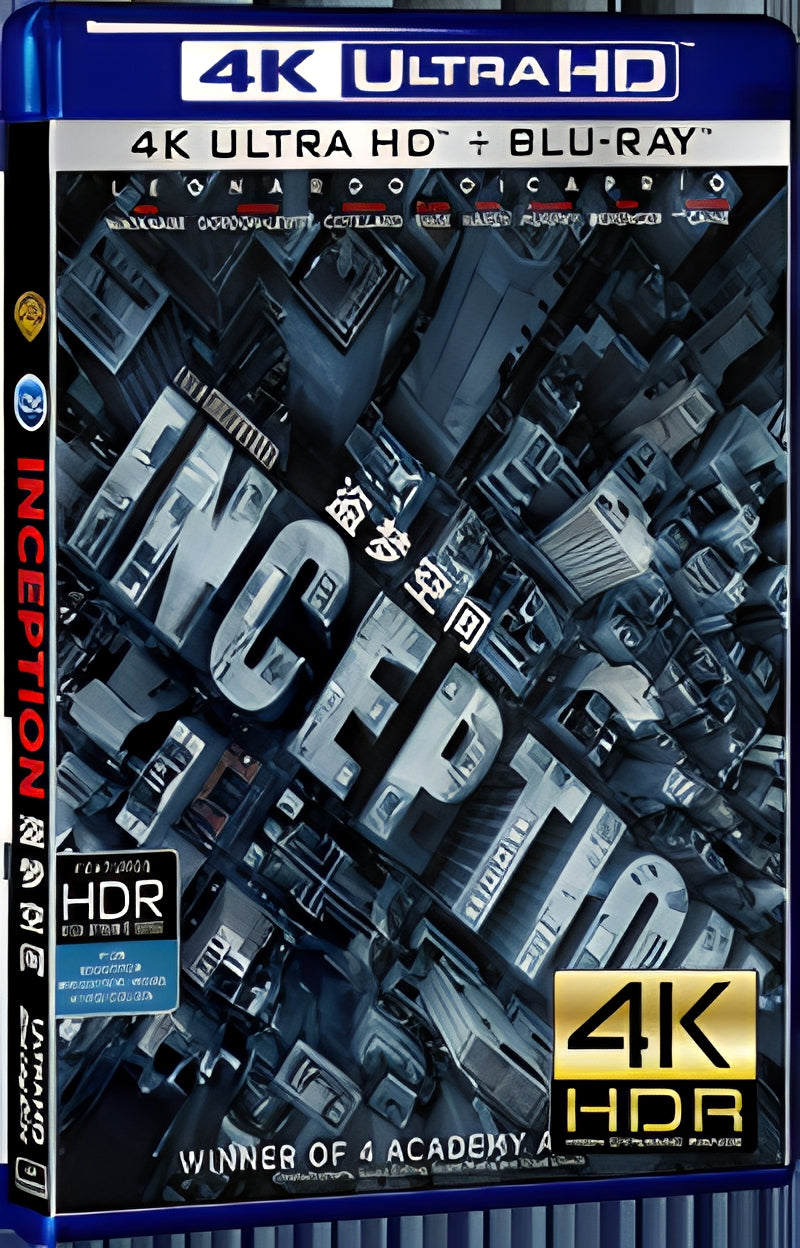 2010 Inception (2010) Ultra HD 4K for Gift 1-Disc All RegionPlay Seal Box Blu-ray