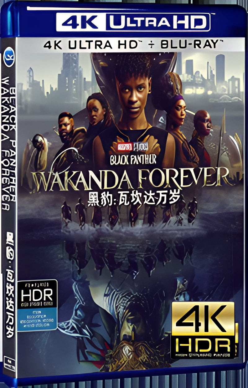 2022 Black Panther: Wakanda Forever Ultra HD 4K for Gift 1-Disc All RegionPlay Seal Box Blu-ray