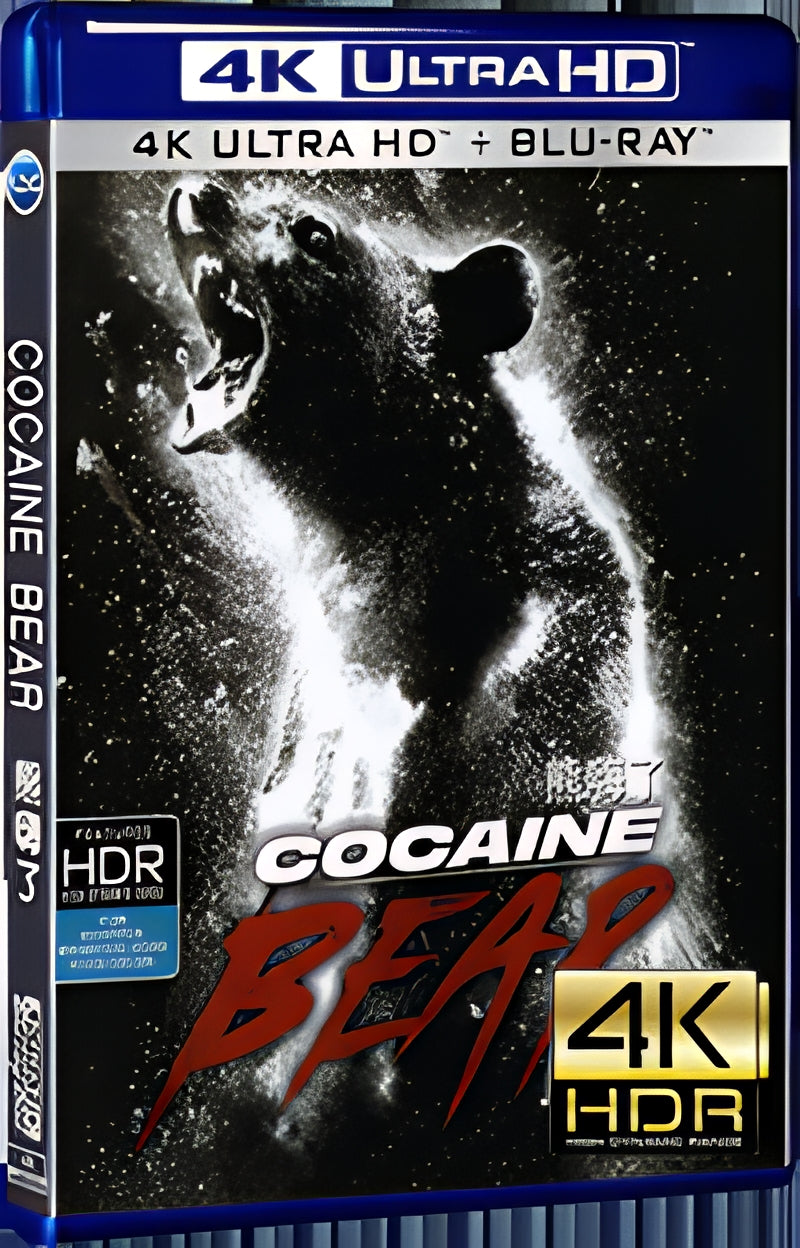 2023 Cocaine Bear (2023) Ultra HD 4K for Gift 1-Disc All RegionPlay Seal Box Blu-ray