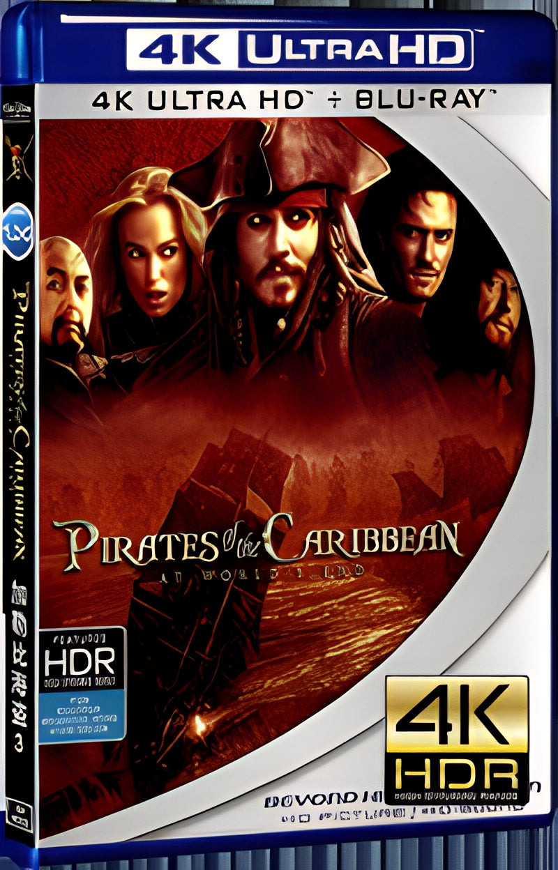 2007 Pirates of the Caribbean: At World's End Ultra HD 4K for Gift 1-Disc All RegionPlay Seal Box Blu-ray