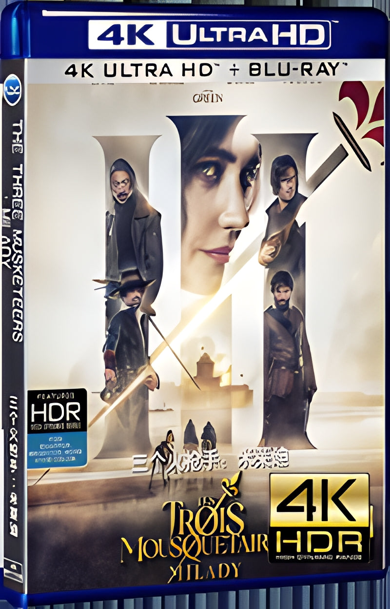 2023 The Three Musketeers: Milady Ultra HD 4K for Gift 1-Disc All RegionPlay Seal Box Blu-ray