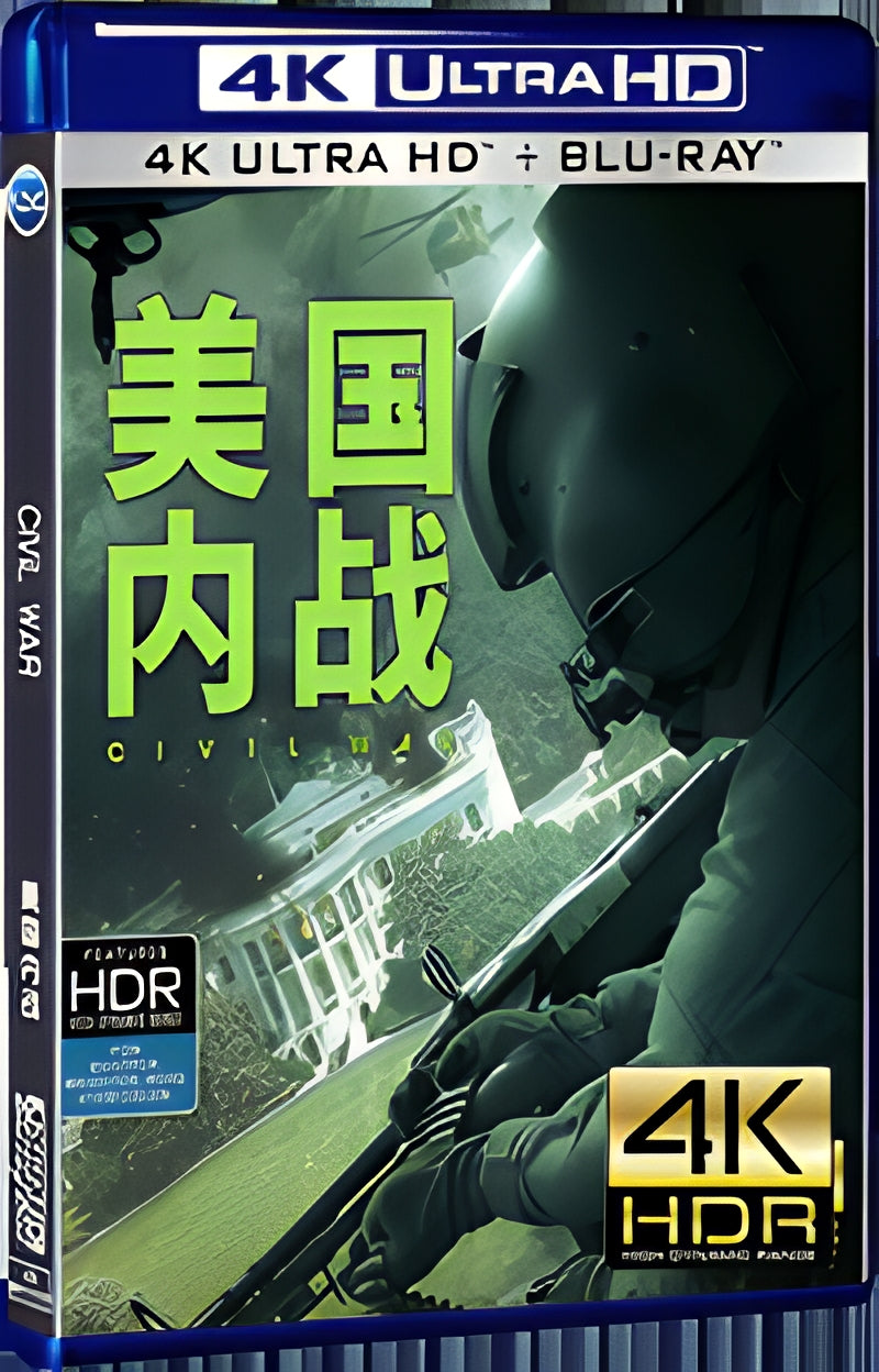 2024 Civil War Ultra HD 4K for Gift 1-Disc All RegionPlay Seal Box Blu-ray