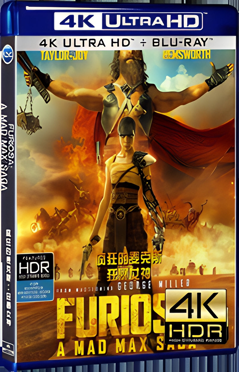 2024 Furiosa: A Mad Max Saga Ultra HD 4K for Gift 1-Disc All RegionPlay Seal Box Blu-ray