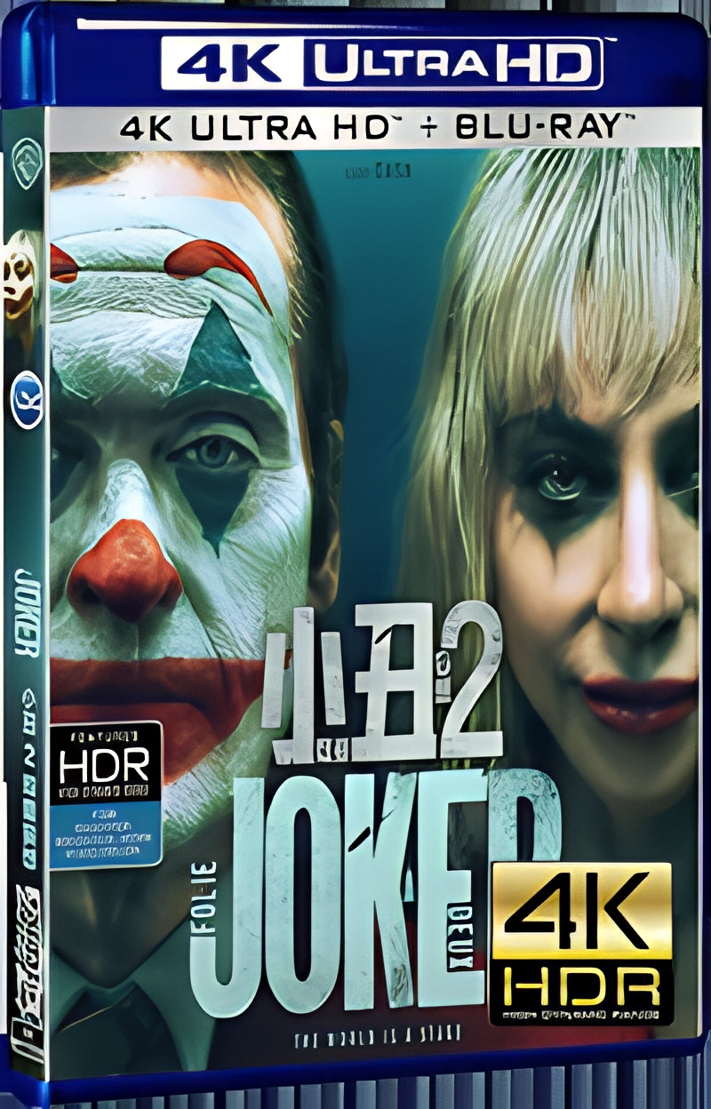 2024 Joker: Folie à Deux (2024) Ultra HD 4K for Gift 1-Disc All RegionPlay Seal Box Blu-ray
