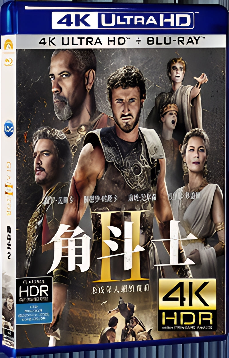 2024 Gladiator II (2024) Ultra HD 4K for Gift 1-Disc All RegionPlay Seal Box Blu-ray