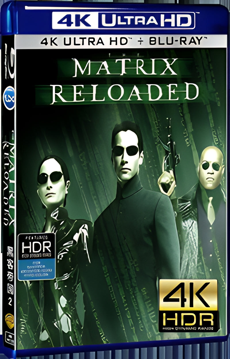 1999 The Matrix 2 Ultra HD 4K for Gift 1-Disc All RegionPlay Seal Box Blu-ray