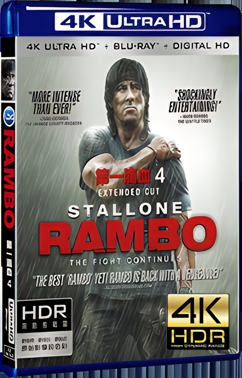 2000 Rambo 4 Ultra HD 4K for Gift 1-Disc All RegionPlay Seal Box Blu-ray